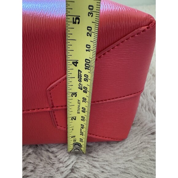 NWOT NEIMAN MARCUS Exclusive Faux Leather Tote Bag Red Holiday Colourful - Picture 11 of 11